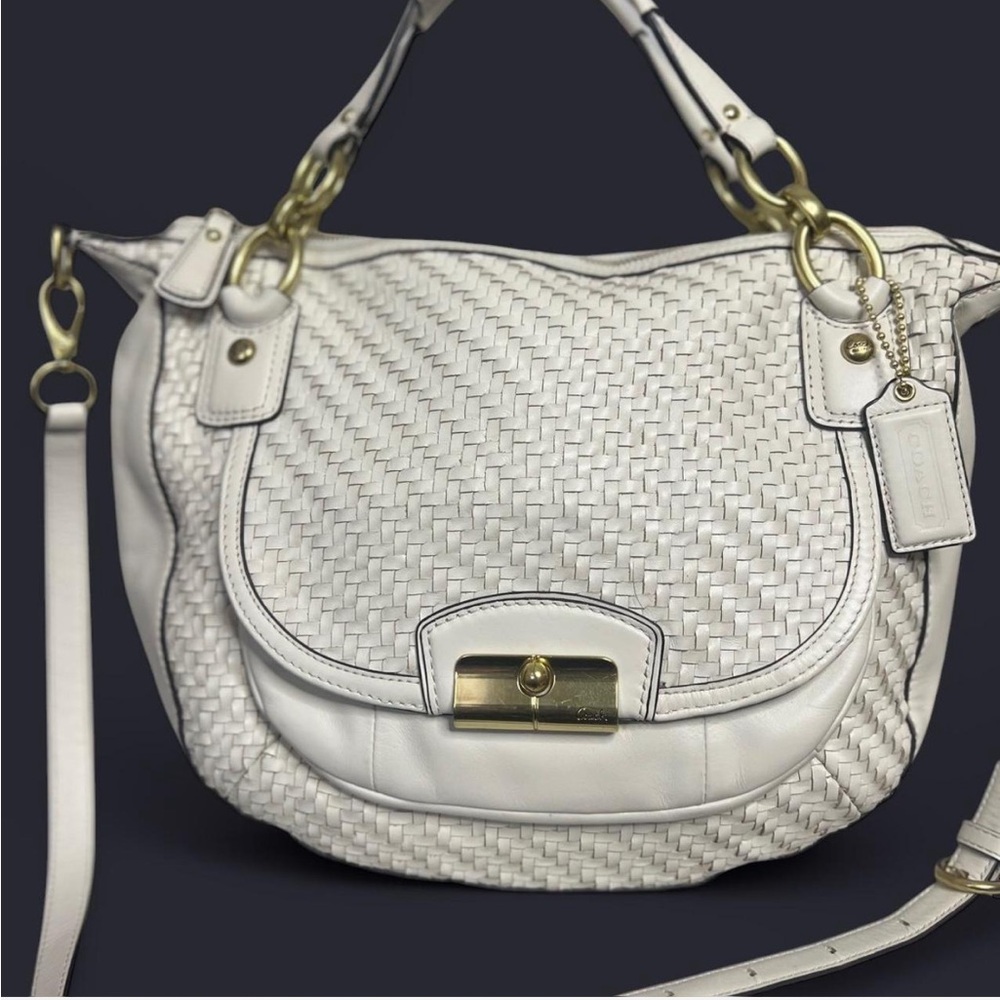 Coach Shoulder Bag with Gold Hardware